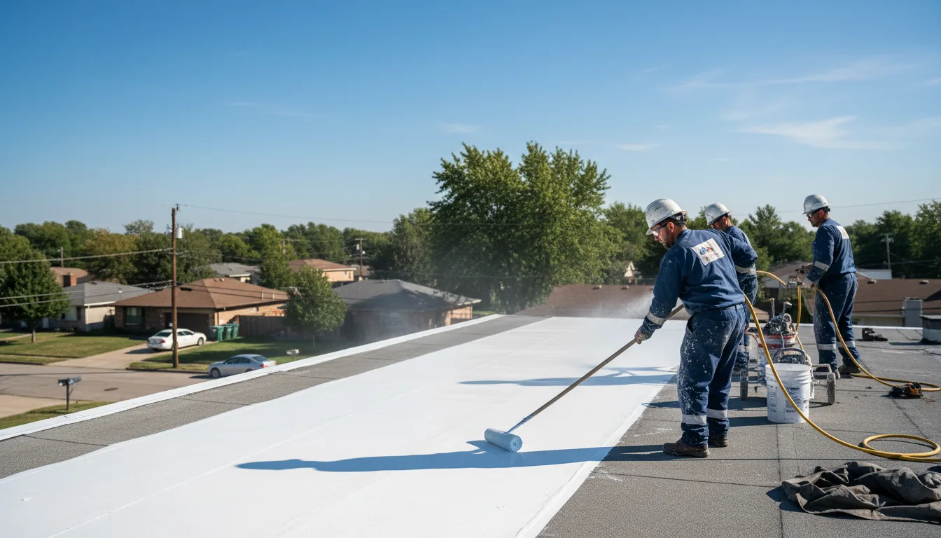 Commercial roof coating in Mcdonald, KS near me